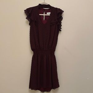 Waverly Grey ruffle cap sleeve dress